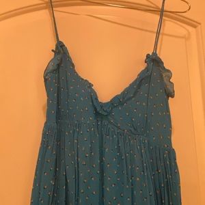 Karina Grimaldi Saralyn Maxi Dress in Blue Multi Floral Size Small